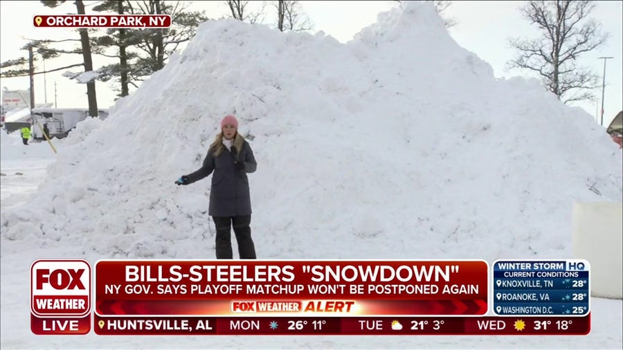 Bills fans face snow, bitter cold ahead of Playoff game to shovel out stadium