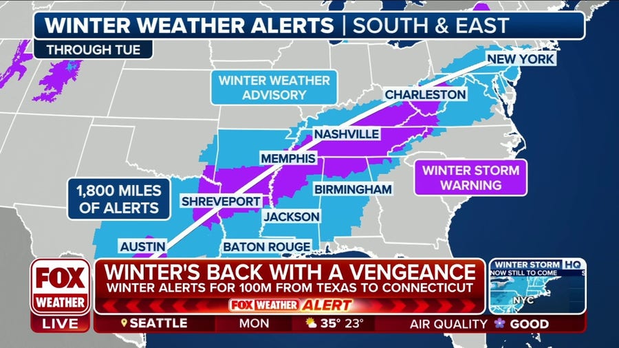 Dangerous winter weather affecting millions across the US