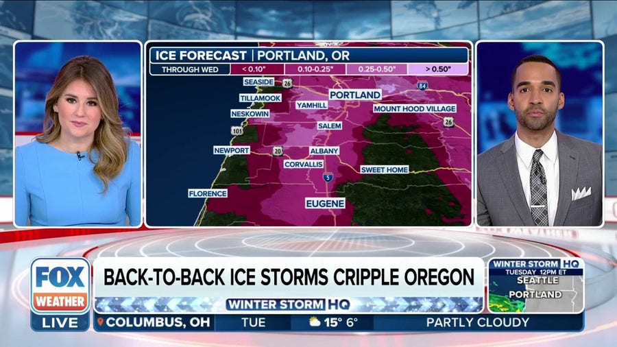 Oregon braces for second ice storm in a week