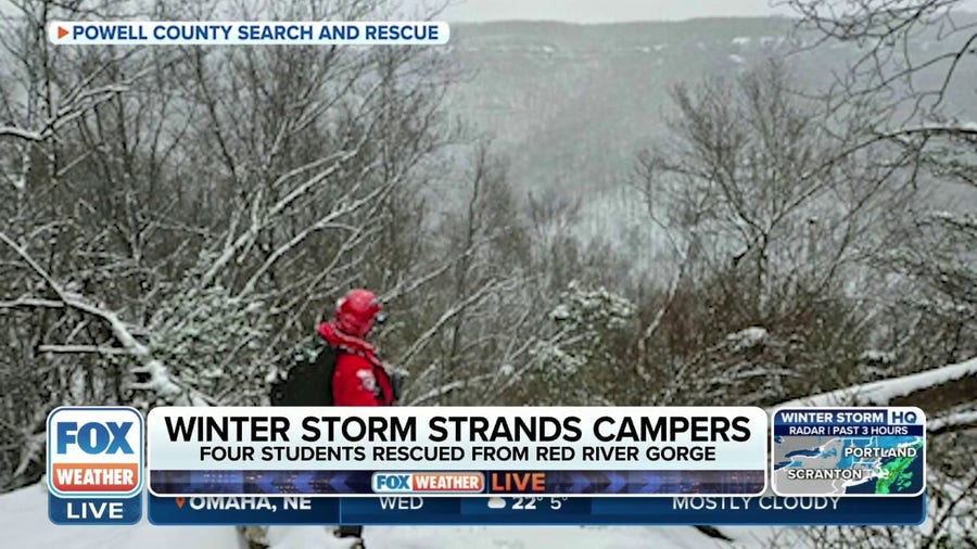 Winter storm strands campers in Kentucky