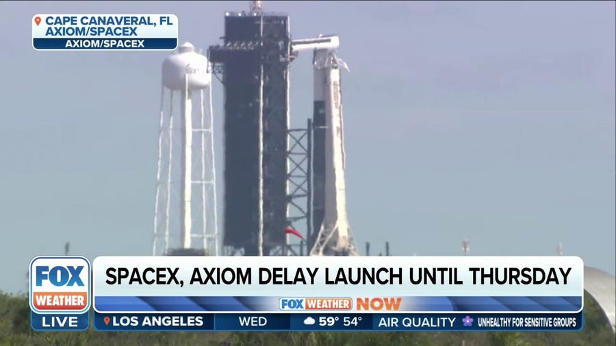 SpaceX launching Axiom Space private astronaut mission on Thursday