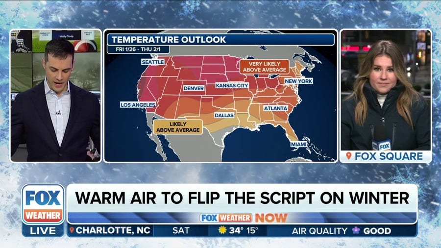 January thaw on the way for nearly the entire US