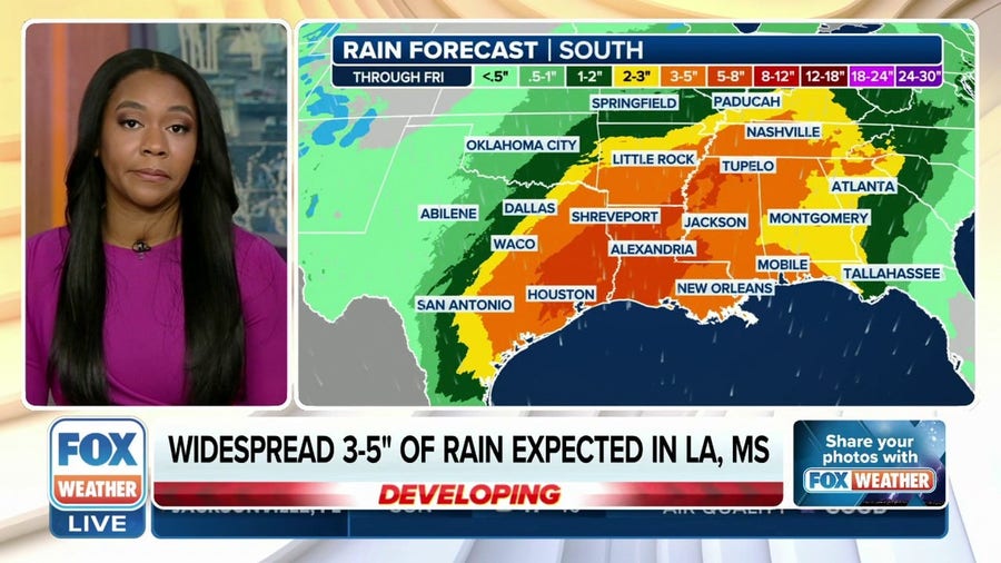 Days of heavy rain returns to Southeast raising flash flood risk