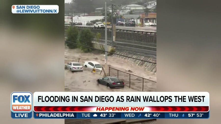 Flooding rain drowns San Diego