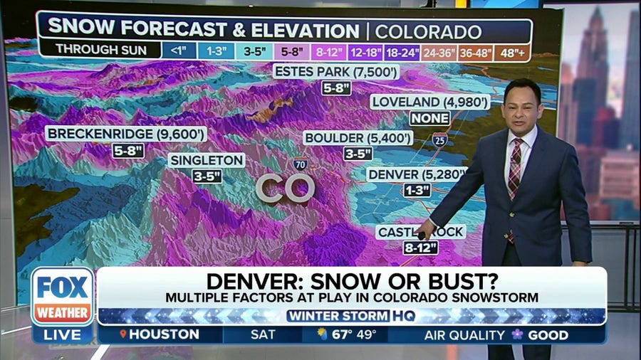 Approaching storm could dump mix of heavy snow, rain around Denver area