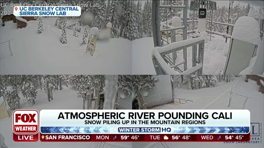 Sierra snow pack 57% above average after back-to-back atmospheric rivers