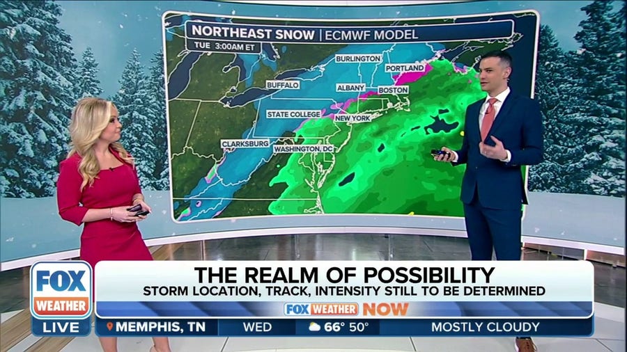 A winter storm could impact the Northeast next week but not all will receive snow