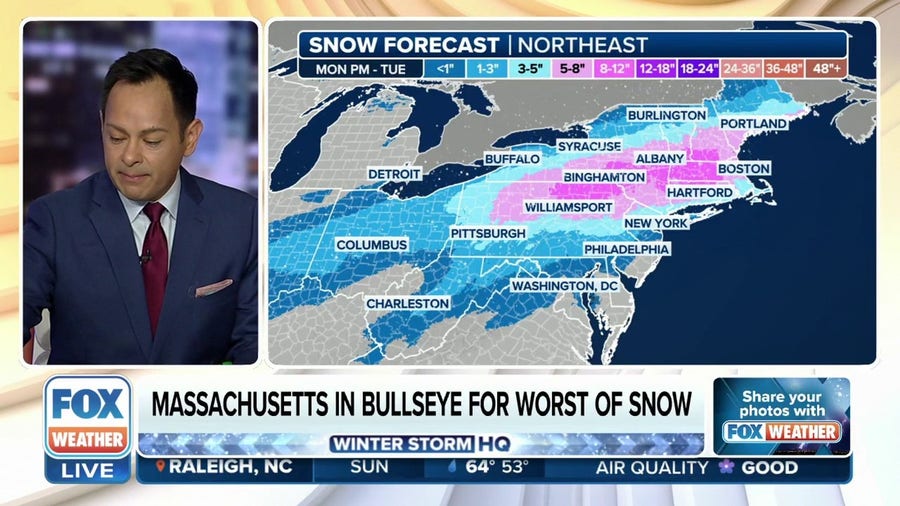 9 states under Winter Storm Watch as nor'easter targets Northeast