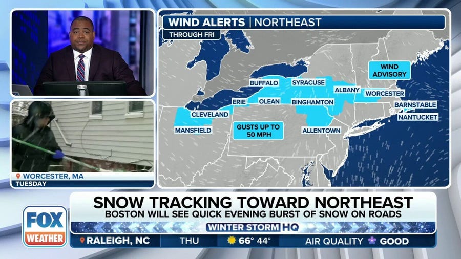 Snow slicing across Great Lakes before winter storm impacts Northeast
