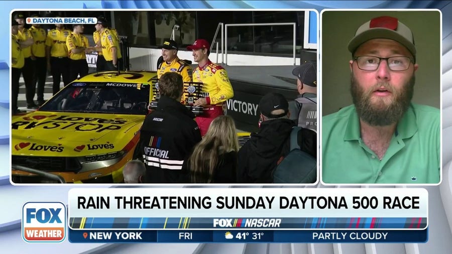 Rain threatening Daytona 500 race on Sunday