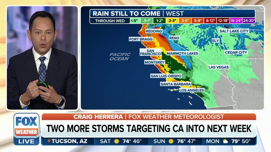 Dangerous flood threat returns to California as 2 more storms target state