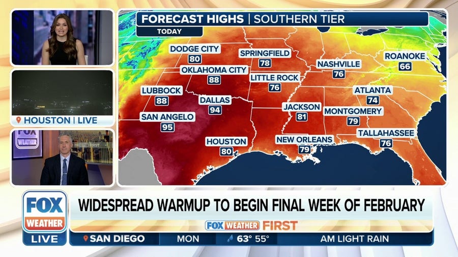 Widespread warmup to shatter hundreds of records in final week of February