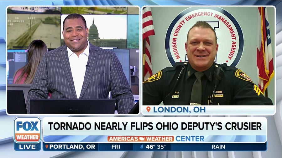 'It was pretty crazy': Ohio police officer recalls driving through tornado