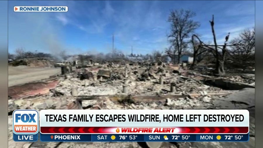 How a Texas family escaped a fast-moving wildfire