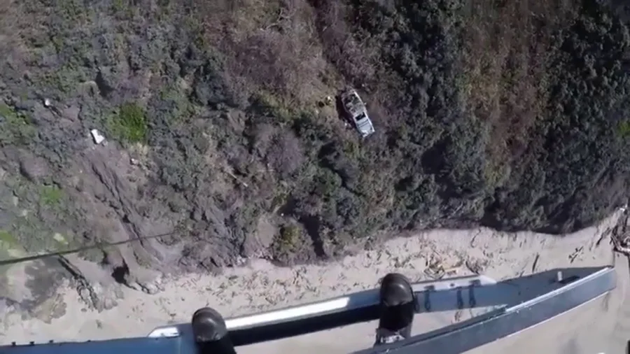 California driver rescued after driving off cliff and stranded for 2 days