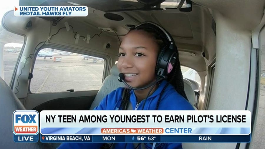 Teen becomes youngest black female pilot in NY history