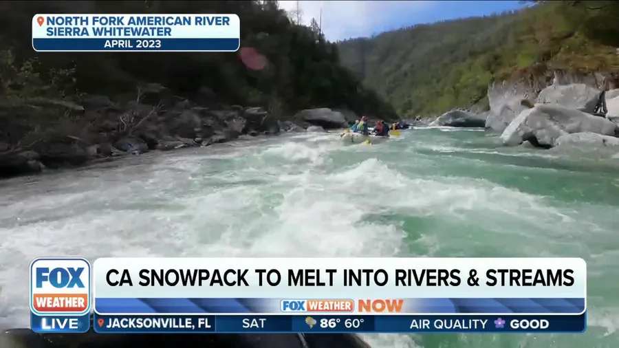 California snowmelt to fuel extreme river rafting season