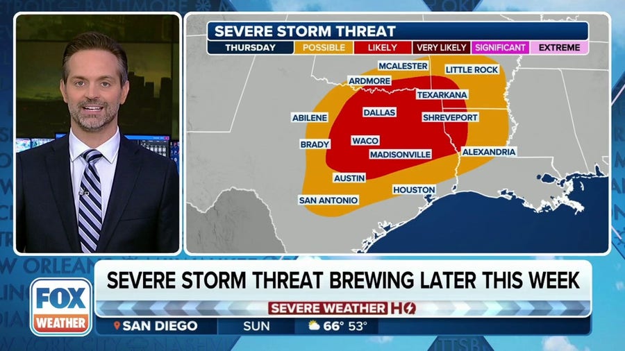 Dangerous midweek for millions across Texas as tornadoes threaten