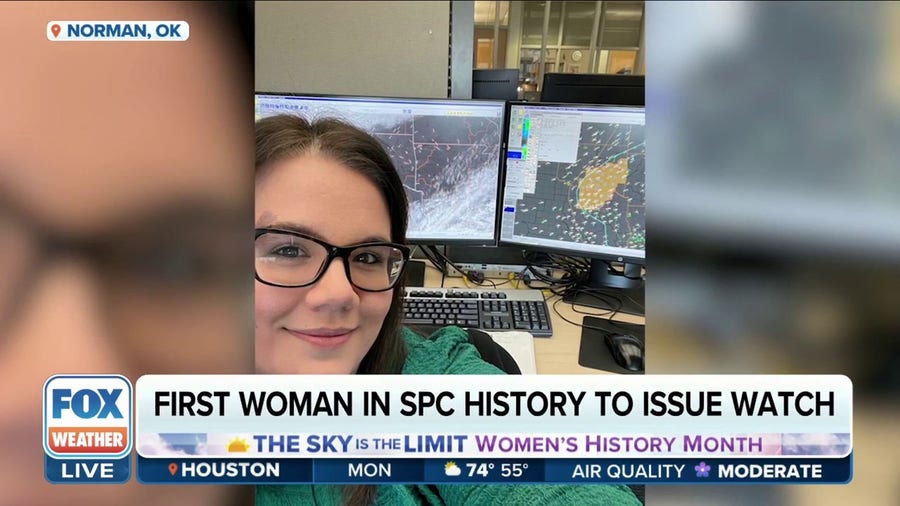 Storm Prediction Center meteorologist became first woman to issue Severe Thunderstorm Watch