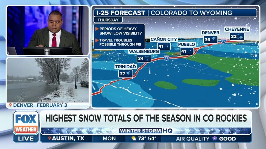 Significant snowstorm headed for Colorado Rockies