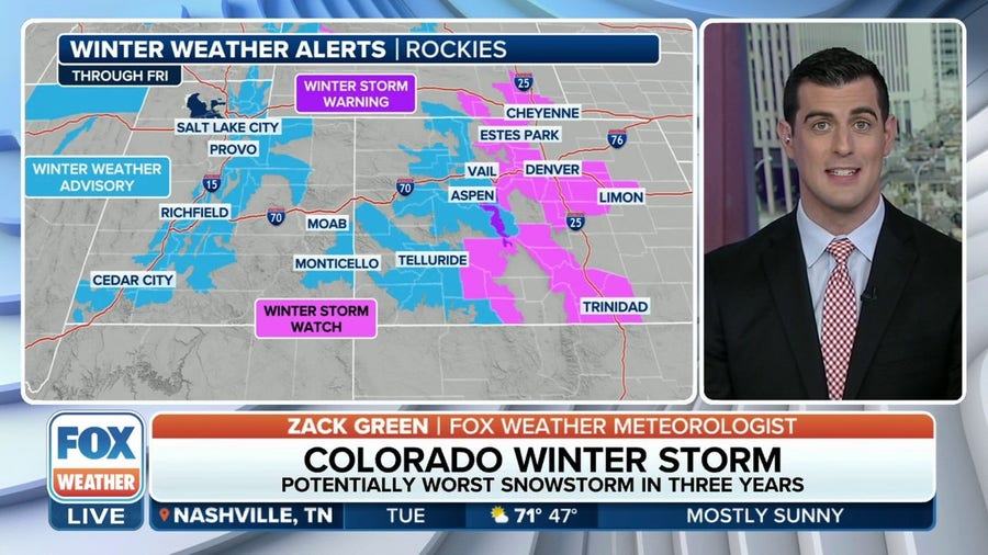 Denver among cities under Winter Storm Watch as high impact system gets set to blast West, Rockies with snow