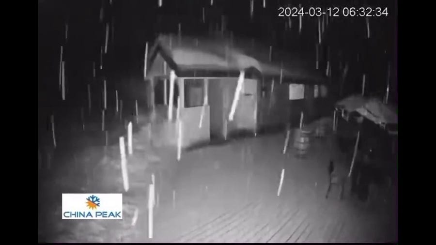 Watch: California ski resort welcomes snow