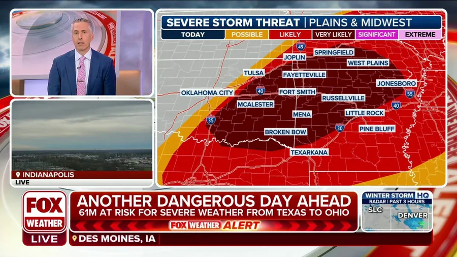 Another dangerous day ahead for severe weather from Texas to Ohio