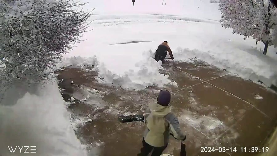 Watch: Time-lapse of clearing Colorado snow off the driveway