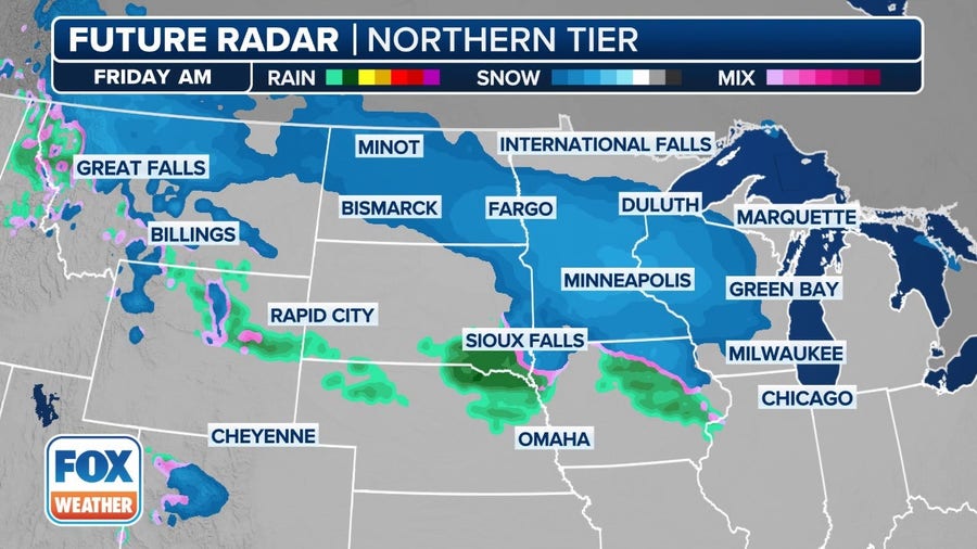 Watch: Exclusive FOX Model Futuretrack shows winter storm brewing in Midwest, Great Lakes