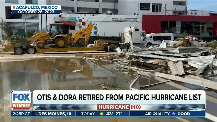 Hurricane names Dora and Otis retired