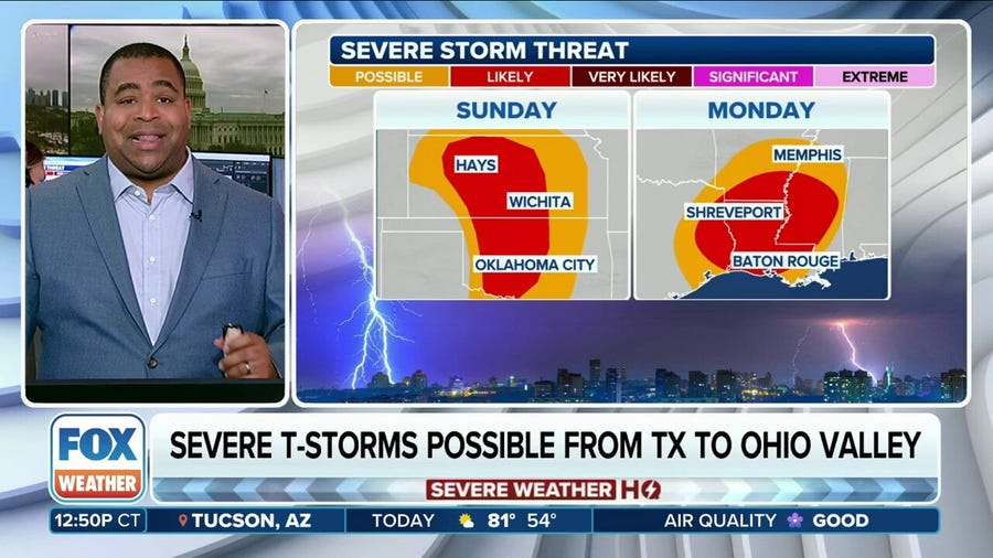Spring storm brings severe storm threat to South