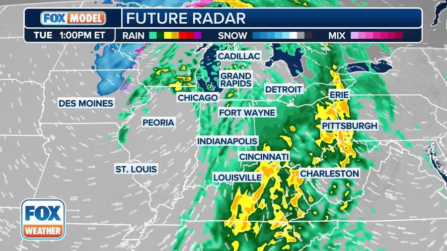 Watch: Exclusive FOX Model Futuretrack shows possible severe weather in Midwest, Great Lakes