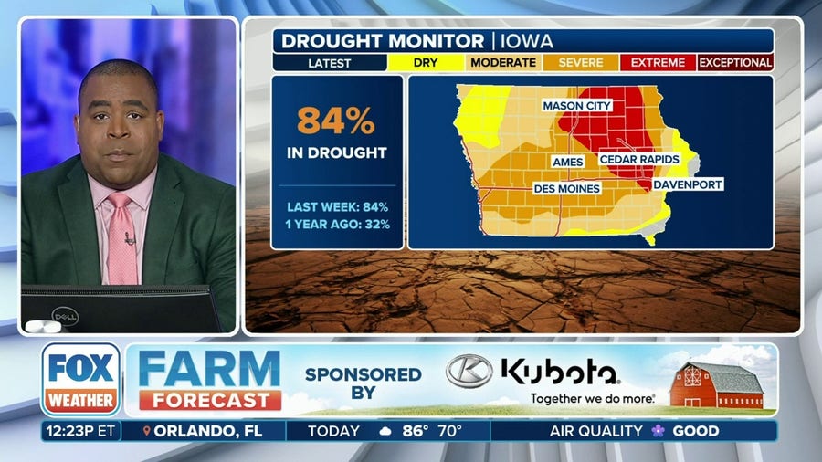 Iowa farmers see 195 consecutive weeks of moderate drought