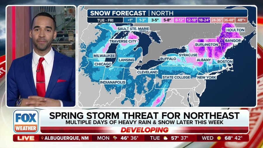 Significant late-season winter storm to blast millions from Great Lakes to Northeast with heavy snow