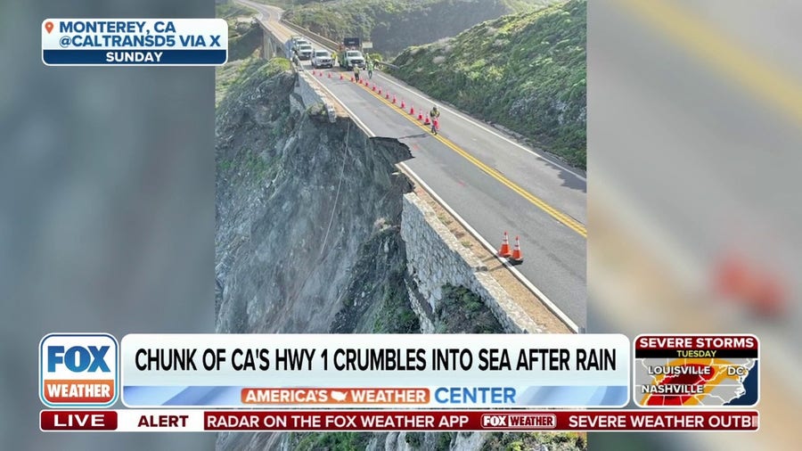 See: California scenic highway collapse after atmospheric river storm