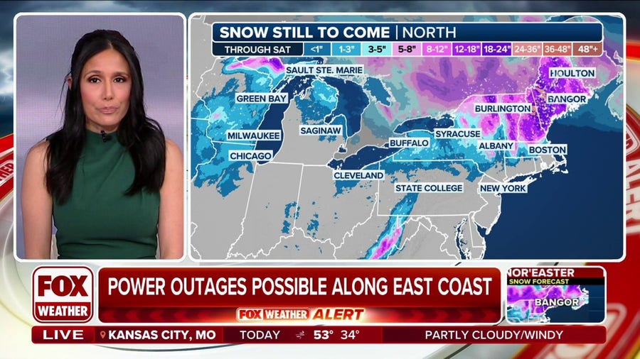 Nor'easter to wallop Northeast, New England with heavy rain, high winds and snow