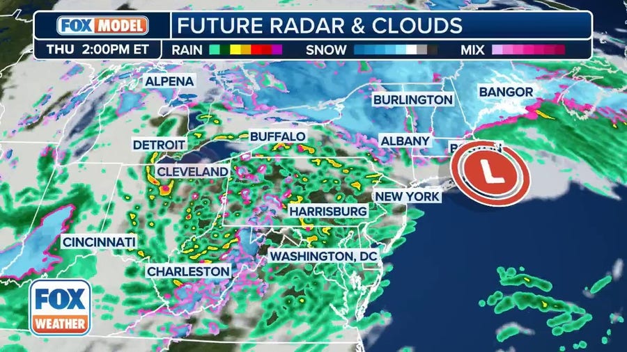 Watch: Exclusive FOX Model Futuretrack shows Northeast getting blasted by nor'easter