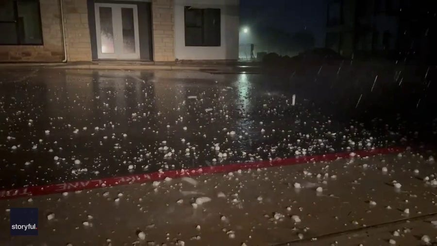 Hail hammers Salado as severe storm moves across Texas