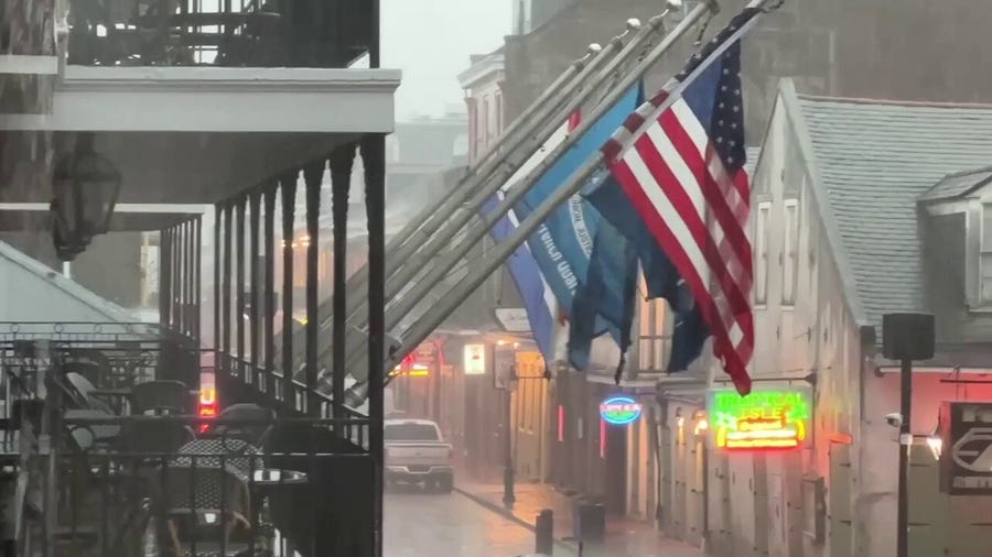 Watch: Torrential rain falls in New Orleans