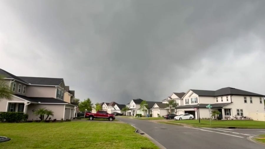 Caught on video: Tornado-producing supercell outside of nation's oldest city