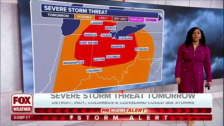 Wednesday's storms target the Ohio Valley