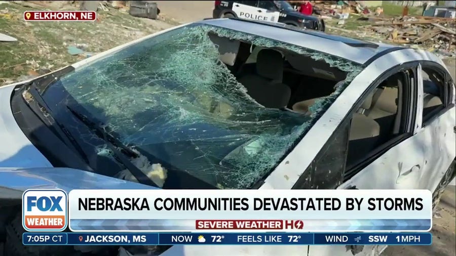 People sift through debris after tornado devastates Nebraska town