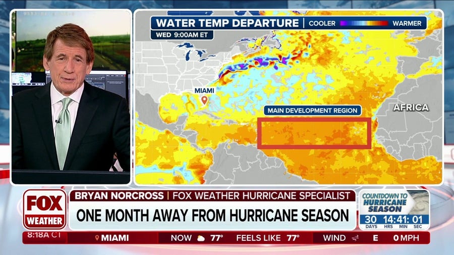 Atlantic hurricane season begins in 1 month