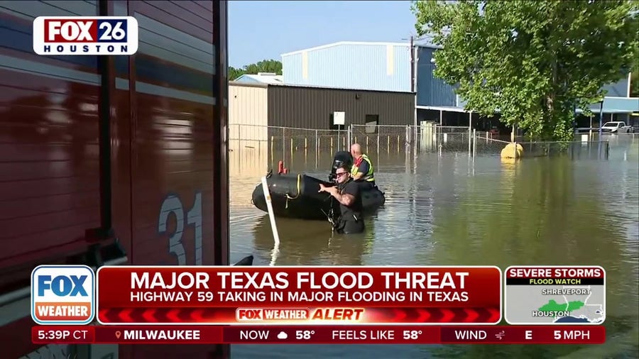 Watch: Water rescues in Houston suburbs