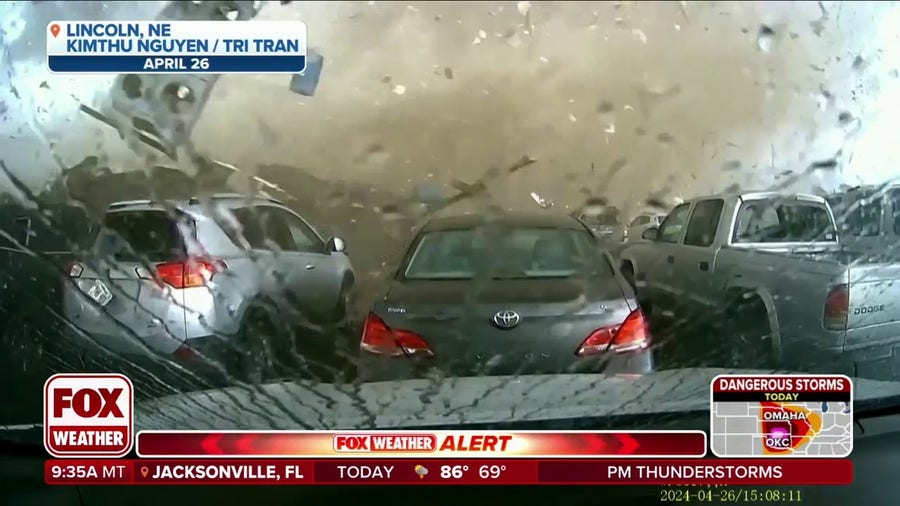 Intense dashcam video shows moment EF-3 tornado rips apart Nebraska manufacturing facility