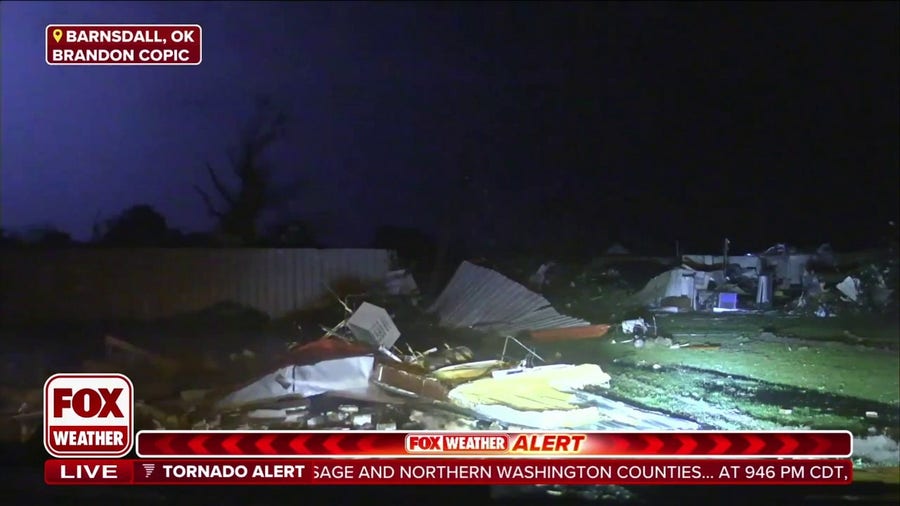 Tornado causes damage in Barnsdall, Oklahoma
