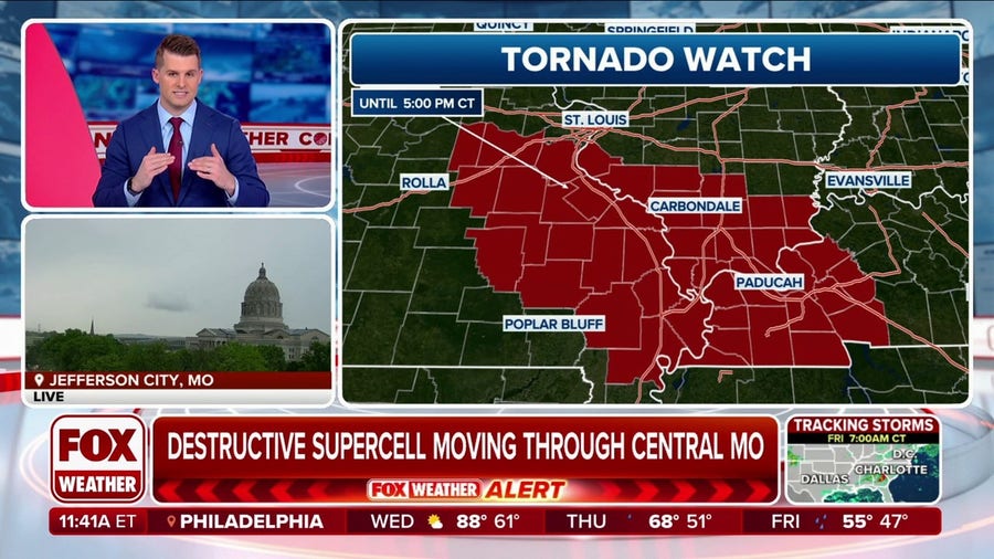Tornado Watch issued Wednesday for multiple Midwest states