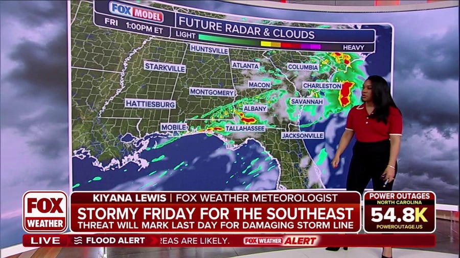 Friday forecast: Threats for hail, damaging winds to linger in Southeast