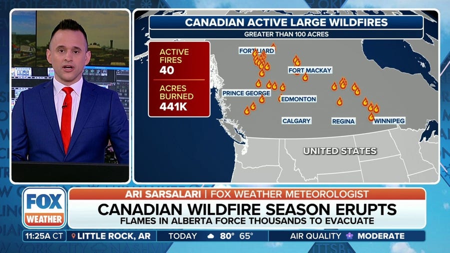 Canada's wildfire season re-erupts forcing thousands from homes