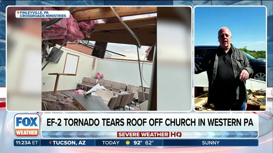 Pennsylvania church takes direct hit from EF-2 tornado